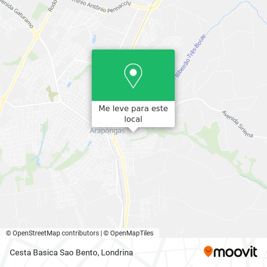 Cesta Basica Sao Bento mapa