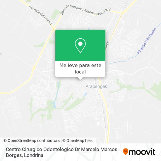 Centro Cirurgico Odontológico Dr Marcelo Marcos Borges mapa