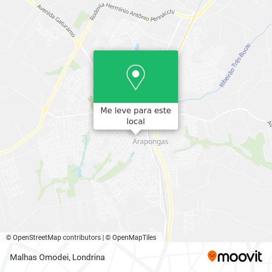 Malhas Omodei mapa