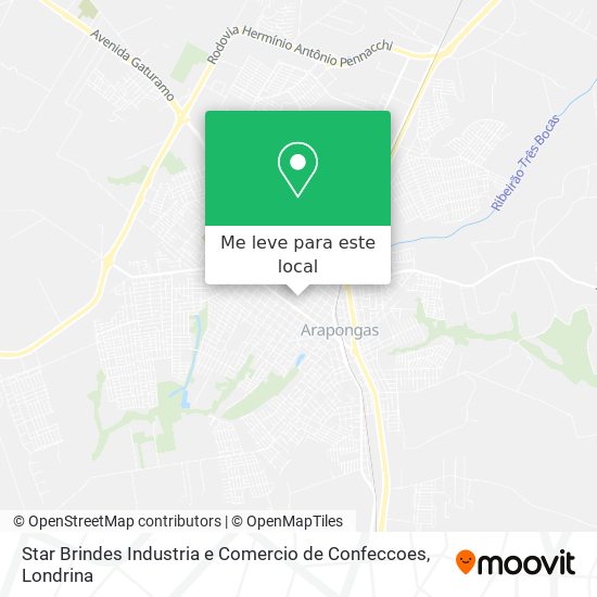 Star Brindes Industria e Comercio de Confeccoes mapa