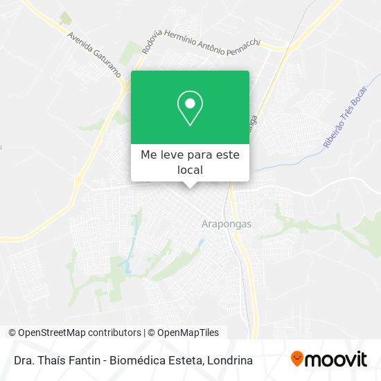Dra. Thaís Fantin - Biomédica Esteta mapa
