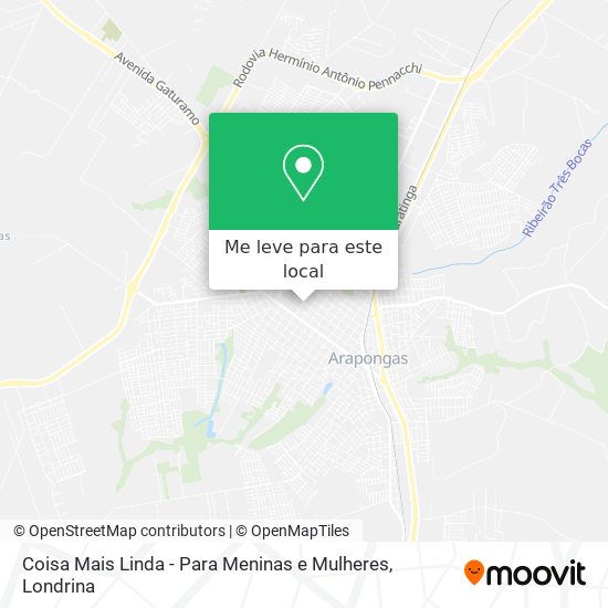 Coisa Mais Linda - Para Meninas e Mulheres mapa