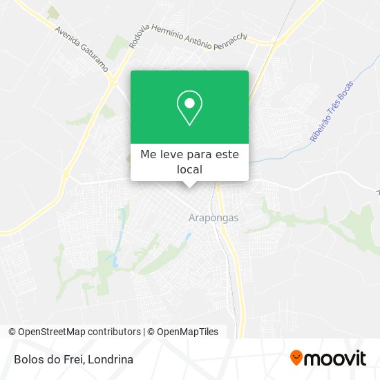 Bolos do Frei mapa