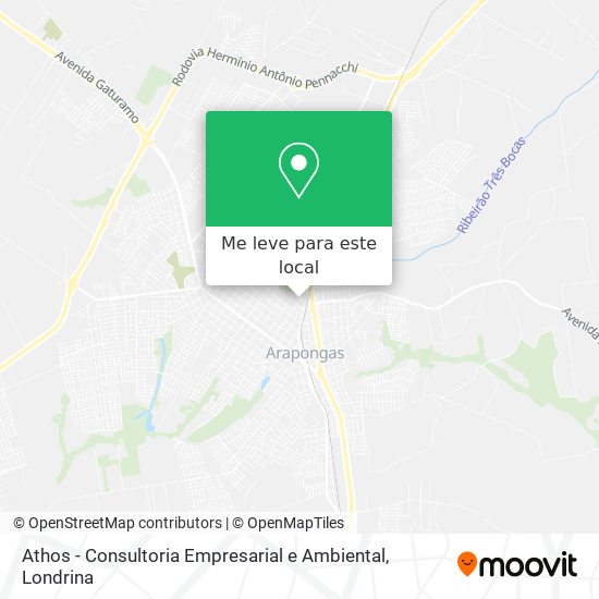 Athos - Consultoria Empresarial e Ambiental mapa