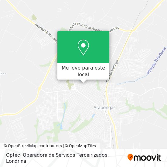Optec- Operadora de Servicos Terceirizados mapa