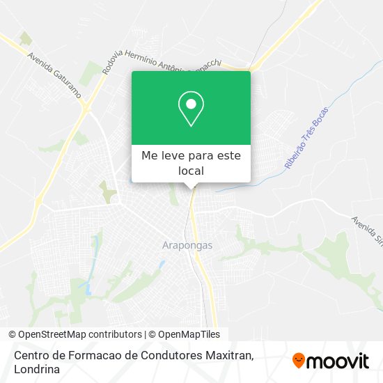 Centro de Formacao de Condutores Maxitran mapa