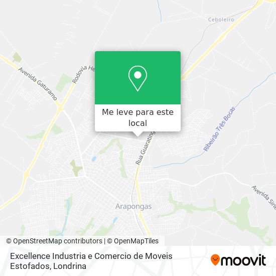 Excellence Industria e Comercio de Moveis Estofados mapa