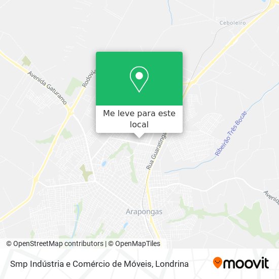 Smp Indústria e Comércio de Móveis mapa