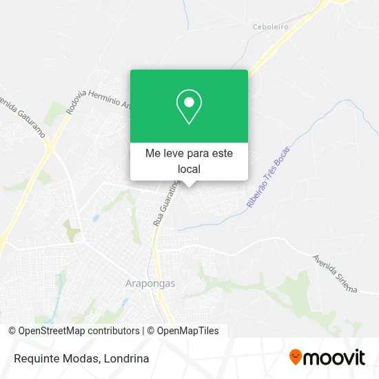 Requinte Modas mapa