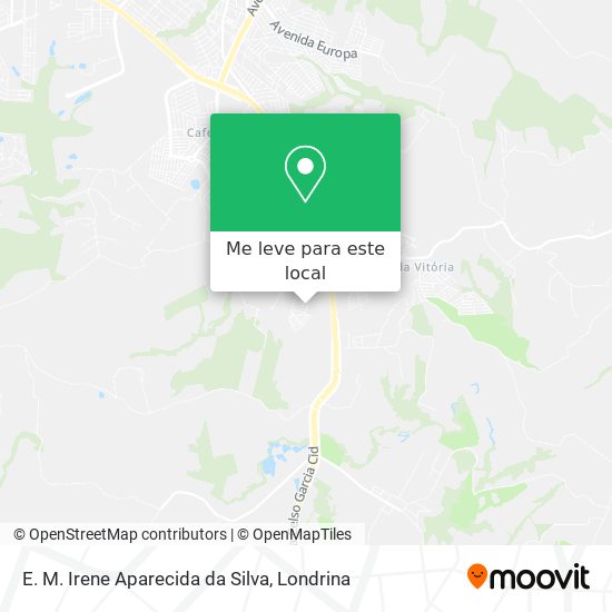 E. M. Irene Aparecida da Silva mapa