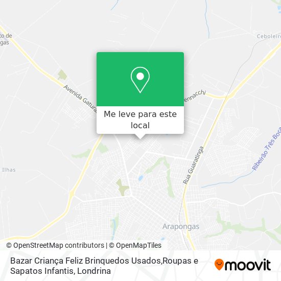 Bazar Criança Feliz Brinquedos Usados,Roupas e Sapatos Infantis mapa