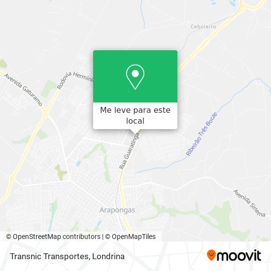 Transnic Transportes mapa