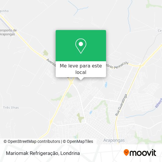Mariomak Refrigeração mapa