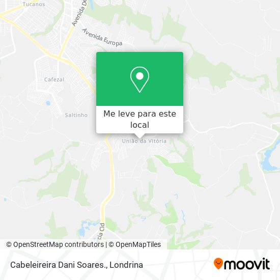 Cabeleireira Dani Soares. mapa