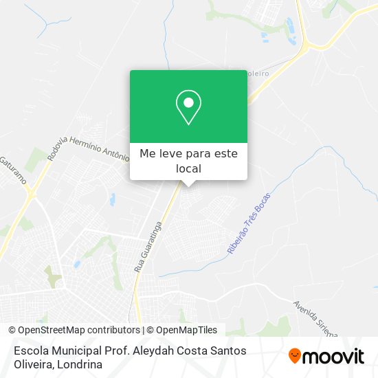 Escola Municipal Prof. Aleydah Costa Santos Oliveira mapa