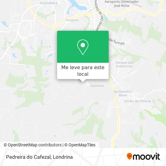 Pedreira do Cafezal mapa