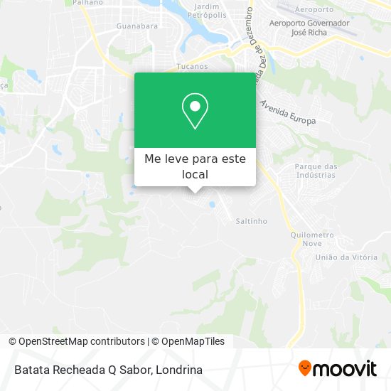 Batata Recheada Q Sabor mapa