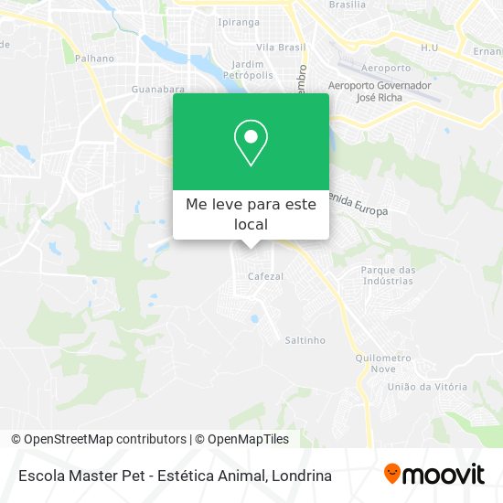 Escola Master Pet - Estética Animal mapa