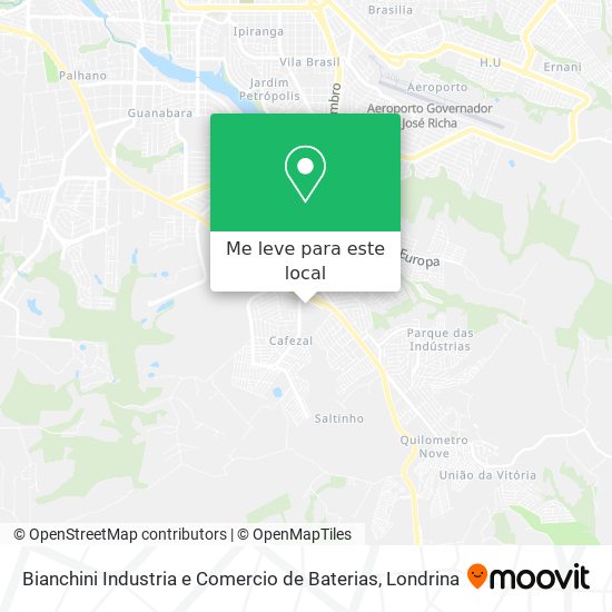 Bianchini Industria e Comercio de Baterias mapa