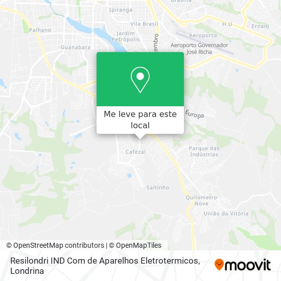 Resilondri IND Com de Aparelhos Eletrotermicos mapa