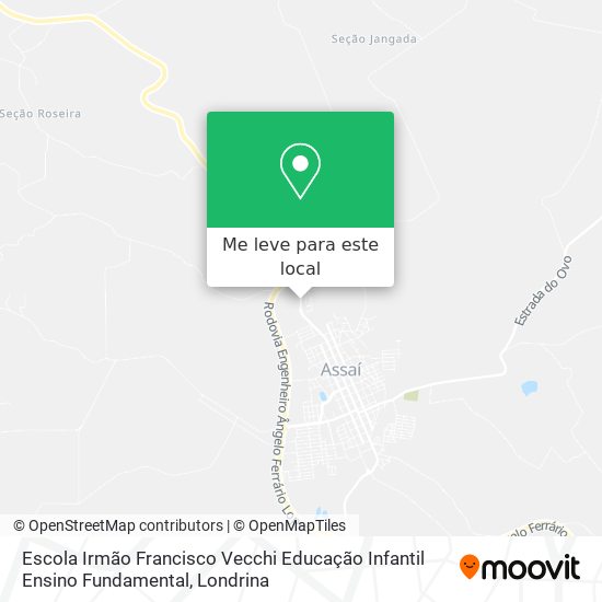 Escola Irmão Francisco Vecchi Educação Infantil Ensino Fundamental mapa