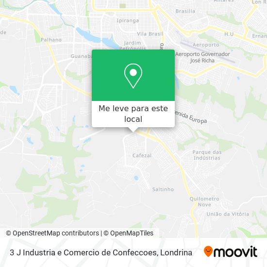 3 J Industria e Comercio de Confeccoes mapa
