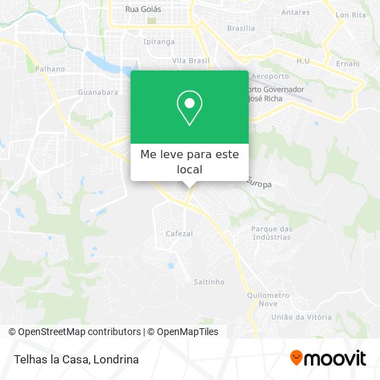 Telhas la Casa mapa