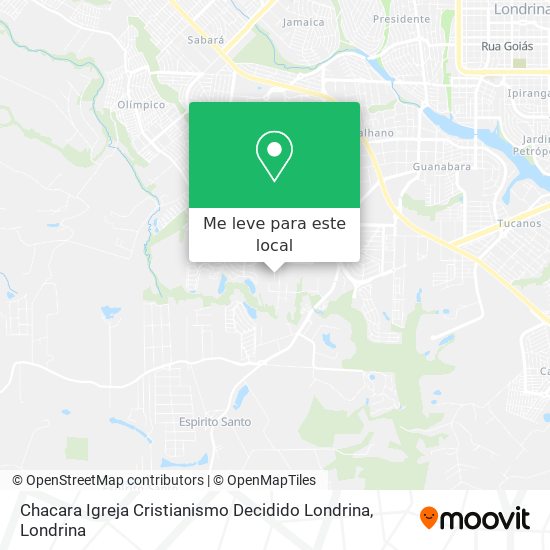 Chacara Igreja Cristianismo Decidido Londrina mapa