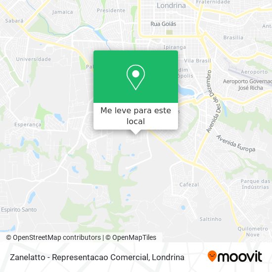 Zanelatto - Representacao Comercial mapa