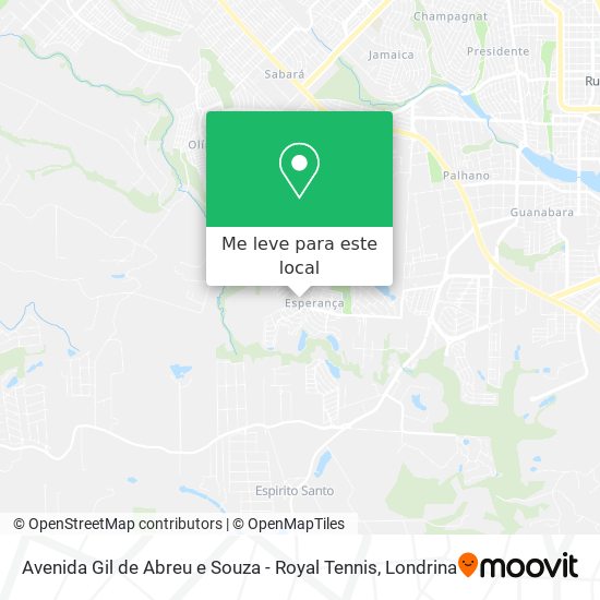 Avenida Gil de Abreu e Souza - Royal Tennis mapa