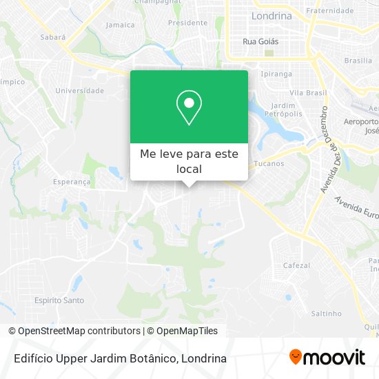 Edifício Upper Jardim Botânico mapa