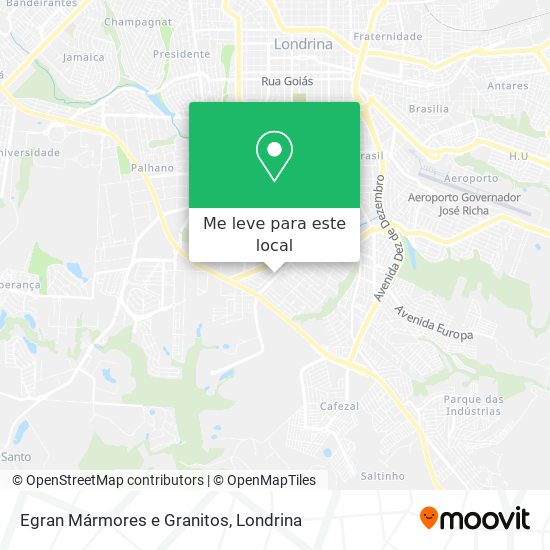 Egran Mármores e Granitos mapa