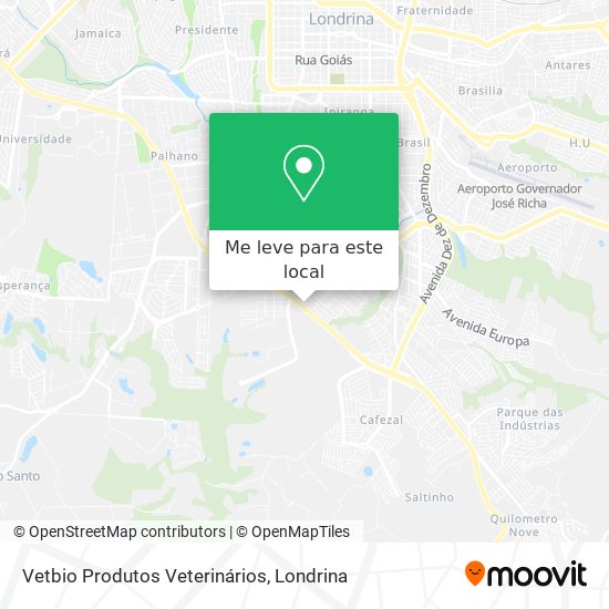 Vetbio Produtos Veterinários mapa