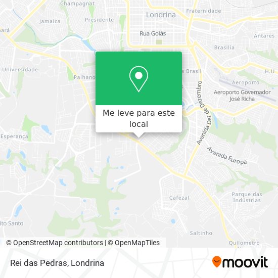 Rei das Pedras mapa