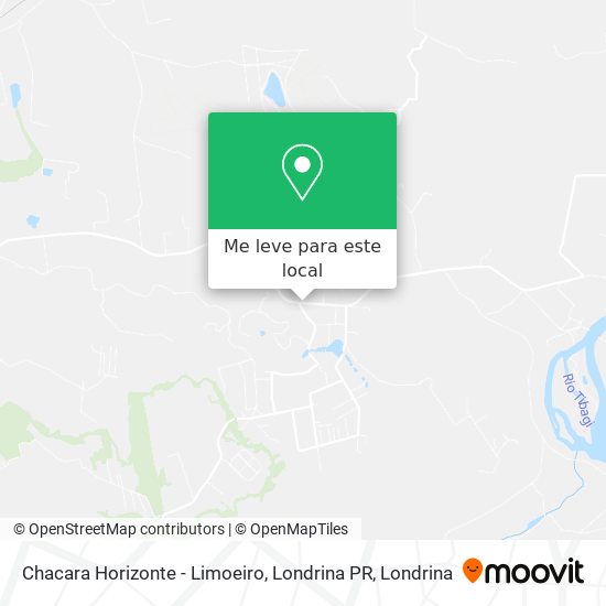 Chacara Horizonte - Limoeiro, Londrina PR mapa