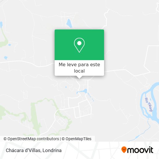 Chácara d'Villas mapa