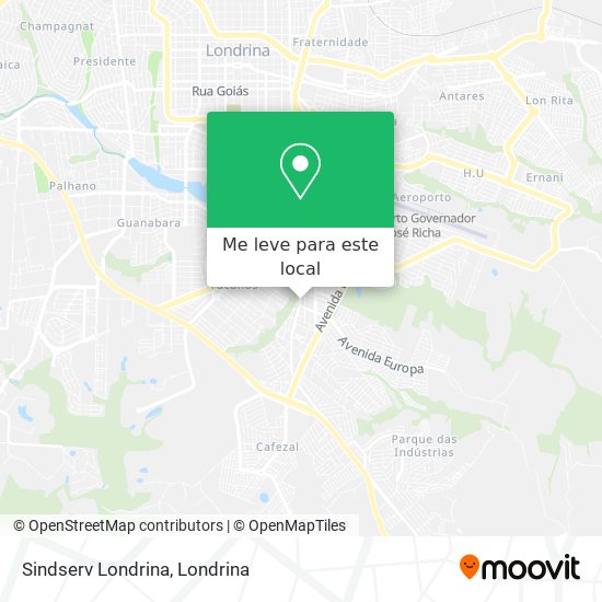 Sindserv Londrina mapa