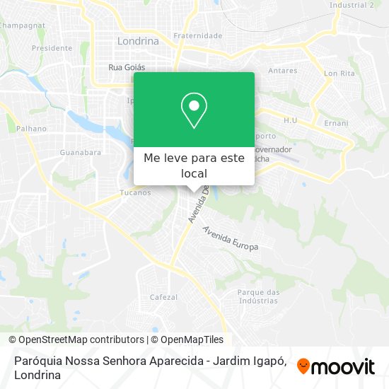 Paróquia Nossa Senhora Aparecida - Jardim Igapó mapa