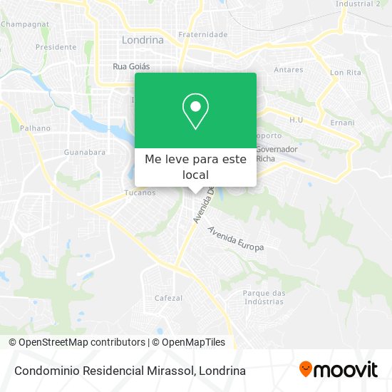 Condominio Residencial Mirassol mapa