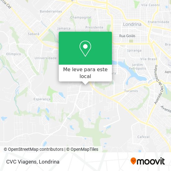 CVC Viagens mapa