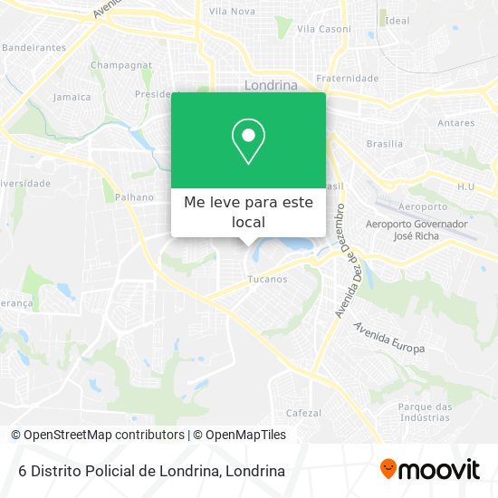 6 Distrito Policial de Londrina mapa