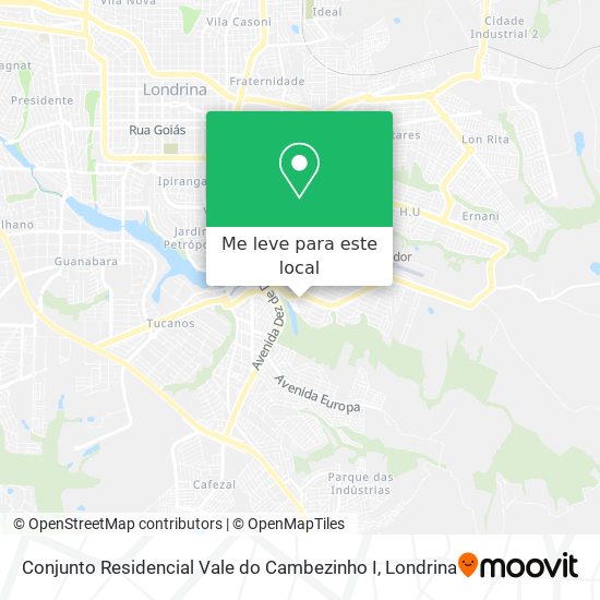 Conjunto Residencial Vale do Cambezinho I mapa