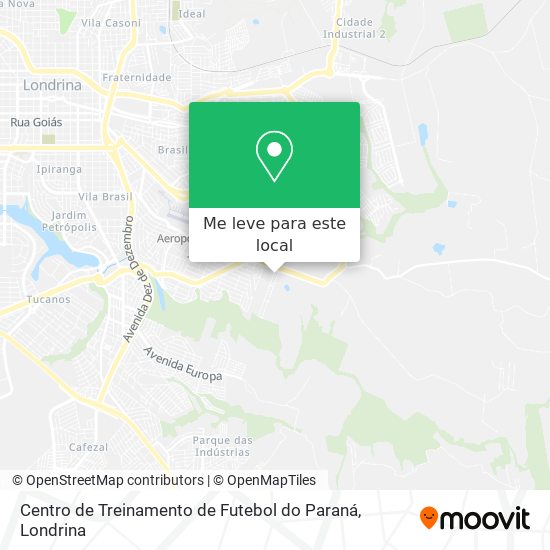 Centro de Treinamento de Futebol do Paraná mapa