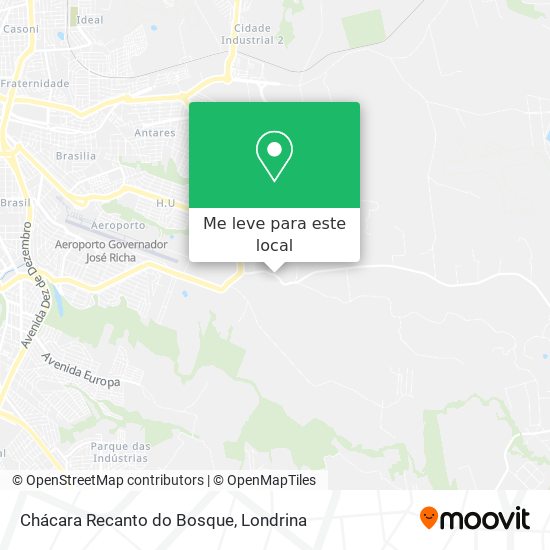 Chácara Recanto do Bosque mapa
