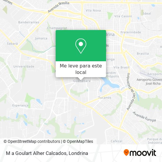 M a Goulart Alher Calcados mapa