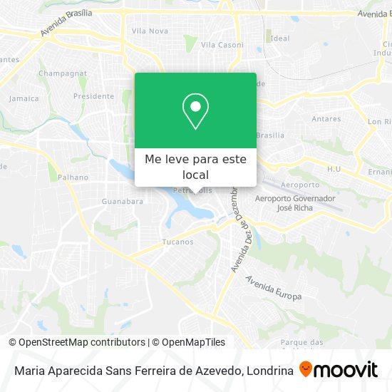 Maria Aparecida Sans Ferreira de Azevedo mapa