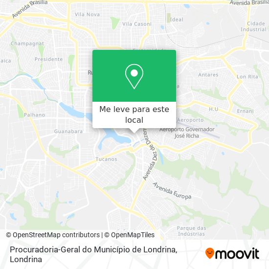 Procuradoria-Geral do Município de Londrina mapa