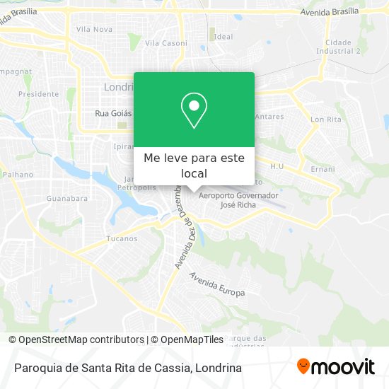 Paroquia de Santa Rita de Cassia mapa