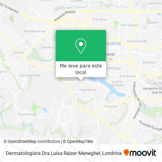 Dermatologista Dra Luisa Raizer Meneghel mapa