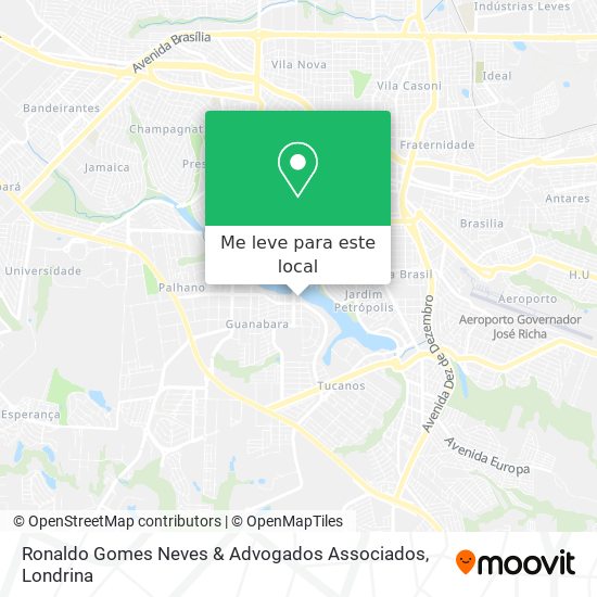 Ronaldo Gomes Neves & Advogados Associados mapa